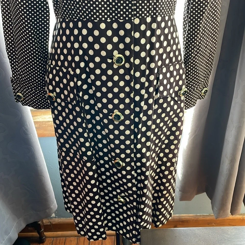 Vintage spring polka dot coat - Picture 4 of 17